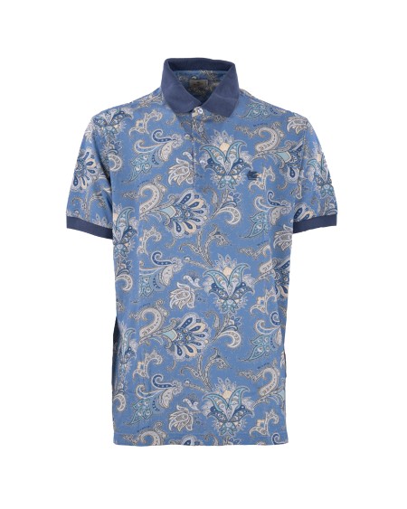 Shop ETRO  Polo: Etro polo in cotone paisley floreale.
Motivo Paisley a maxi fiori all-over, di cui alcuni arricchiti con il lettering del brand. 
Pegaso e il monogram ETRO ricamati sul petto.
Fit Roma.
Composizione: 100% COTONE.
Made in Italy.. MRMD0004 AK570-X0800